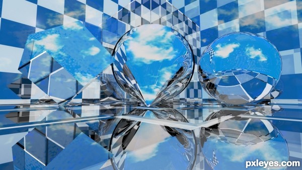 Creation of  Reflected In Glass and Chrome: Final Result